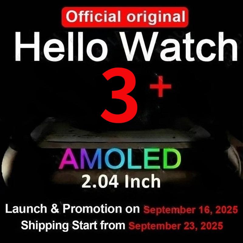 Новые Умные Часы Оригинальные Hello Watch 3 Plus ULTRA 3 49мм HD AMOLED 4G ПЗУ NFC DeepSeek GPS Компас Bluetooth Звонок Часы Мужские Женские