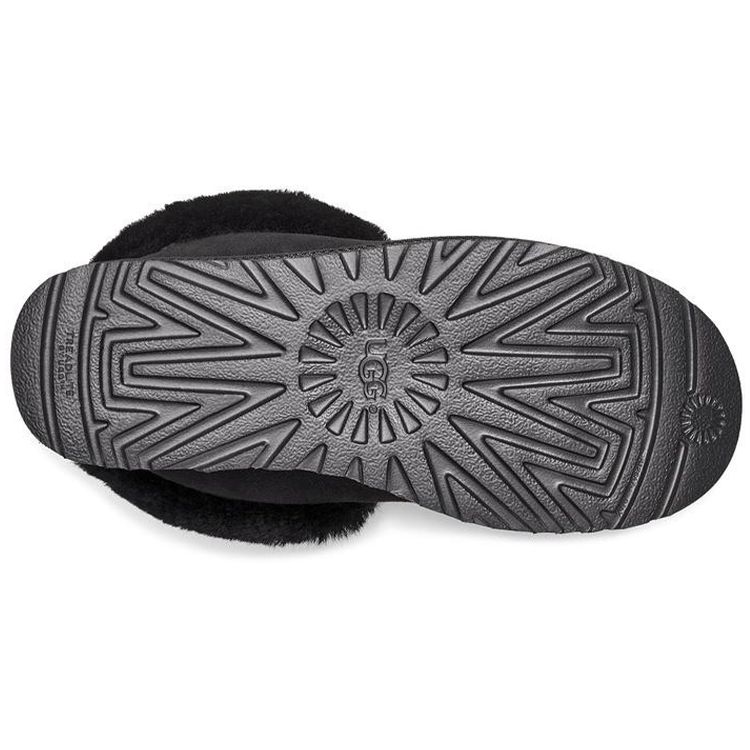 UGG Mate Revival Warm Mid-Top Fleece Snow Boots Women Boots Black 5404O-BLK