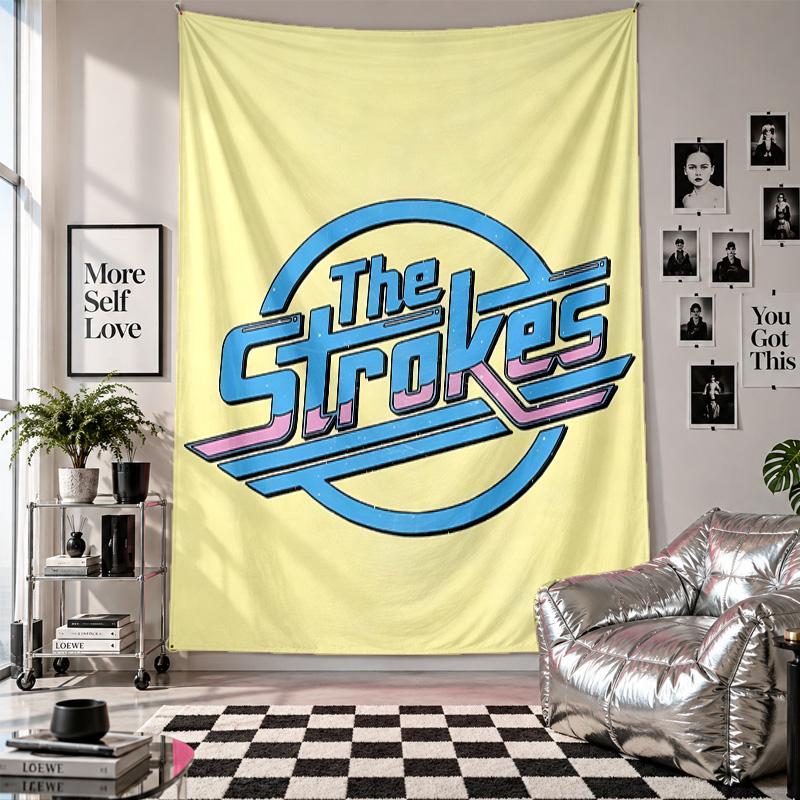 Wall TapestryThe Strokes Art Hanging Cloth Decorative Background Cover for Room Decoration