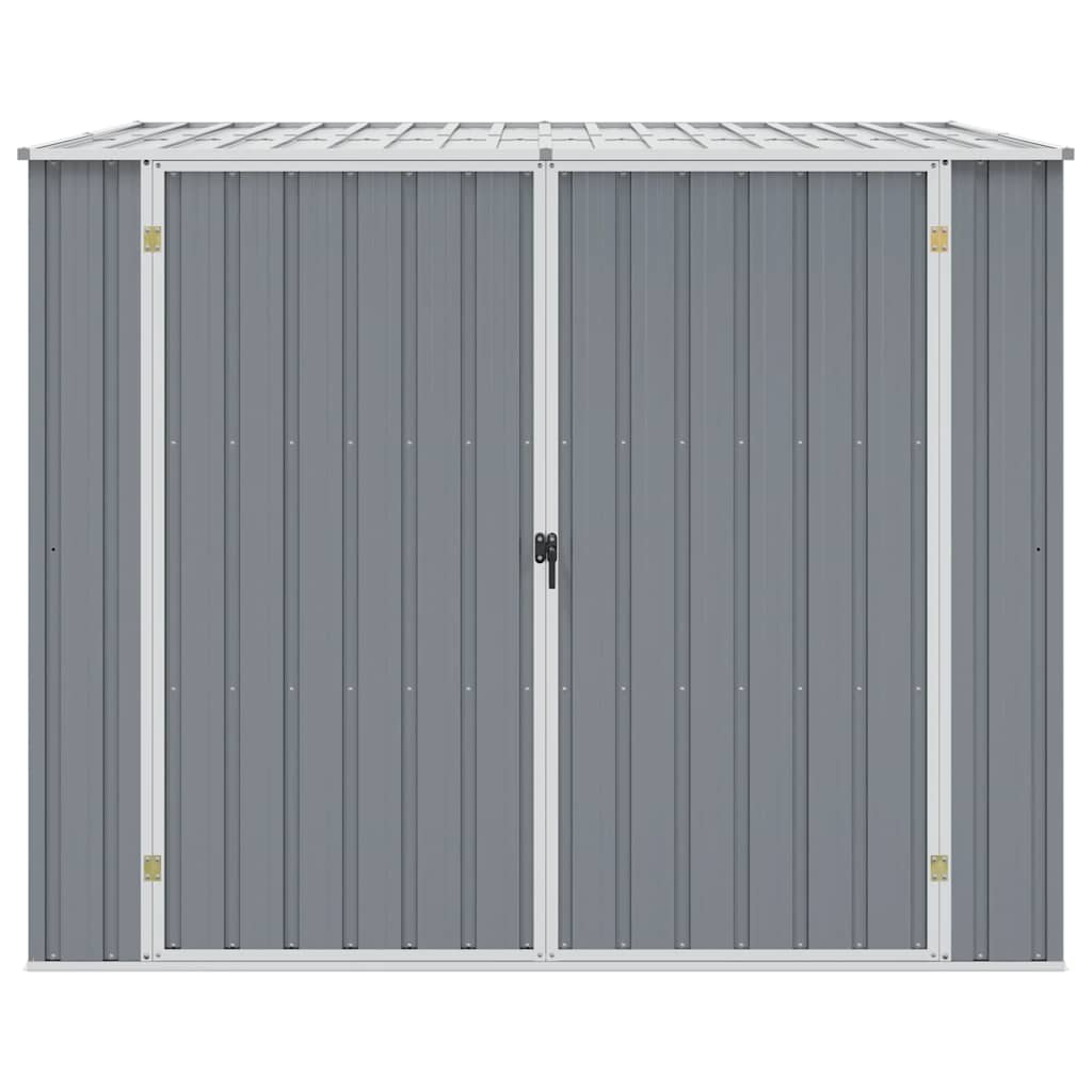 Garden Shed Gray 195 x 198 x 159 cm Galvanized Steel