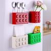2PCS/set Block-shaped Magnetic Storage Box Refrigerator Magnet Organizer Fridge Door Punch-free Wall-mounted Storage Boxes