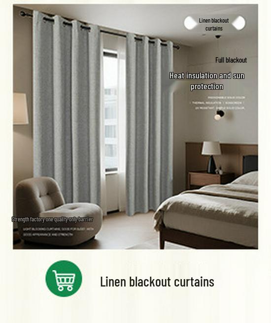 Плотные светонепроницаемые шторы с теплоизоляцией для спальни или балкона, дизайн с кулиской