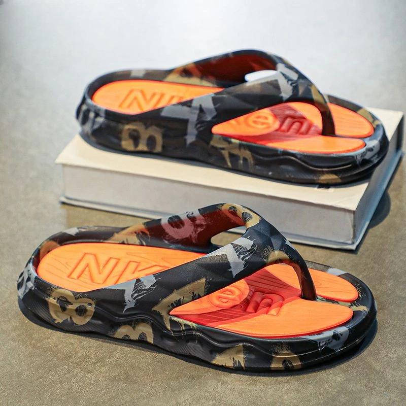 Модные тапочки для мужчин, нескользящая обувь, пляжные сандалии Eva, мужские, дешевые, корейский стиль, летняя распродажа, низкая цена, тренд для взрослых 2024 года, стильное развлечение