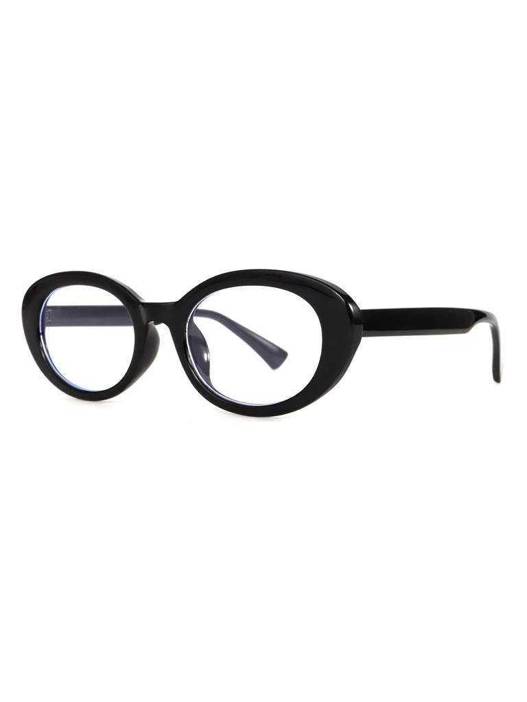 Ultra-light retro TR glasses frame for women, small fragrance, anti-blue light oval cat eye glasses, advanced glasses frame
