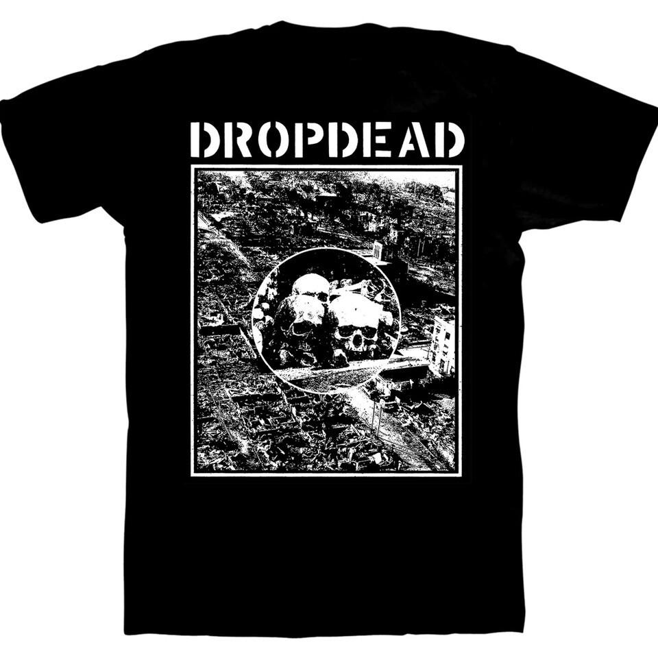 Футболка Dropdead с принтом черепа Черная с коротким рукавом S-3XL Унисекс