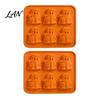 Halloween Party Supplies Ghost Ice Cube Mold, 6 Cavity Silicone Tray, 3D Flexible Mold for Shape Maker, Whisky Cocktails Tray