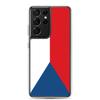 Coque Téléphone - Samsung - Galaxy S21 - Drapeau Tchéquie - Souple - Multicolore