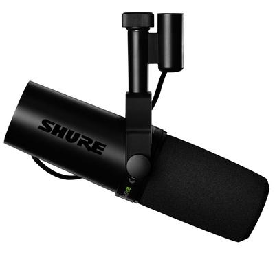 Shure Динамический микрофон с кардиоидным однонаправленным разъемом XLR SM7dB, проводная потоковая передача, распространение аудио YouTube, запись музыкальных выступлений, живая игра