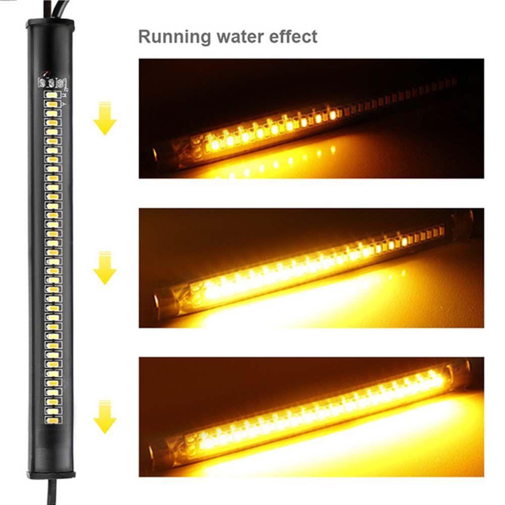 Ring Fork Strip Lamp Motorcycle Turn Signal Light LED Daytime Running Lamp Motor Flasher Light