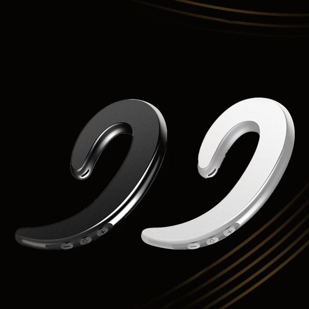 Real Bone Conduction Earphone BLE5.0 Wireless Bluetooth-compatible Headset Ear Hooked Sports Headphone for Cycling