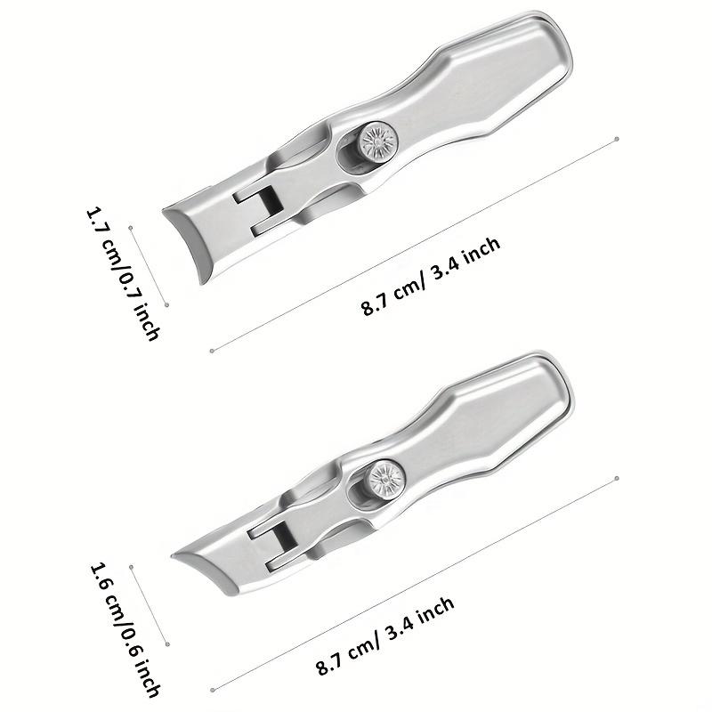 1 шт., кусачки для ногтей из нержавеющей стали, брызгозащищенные, с большим отверстием, портативные, для удаления омертвевшей кожи, триммер для кутикулы