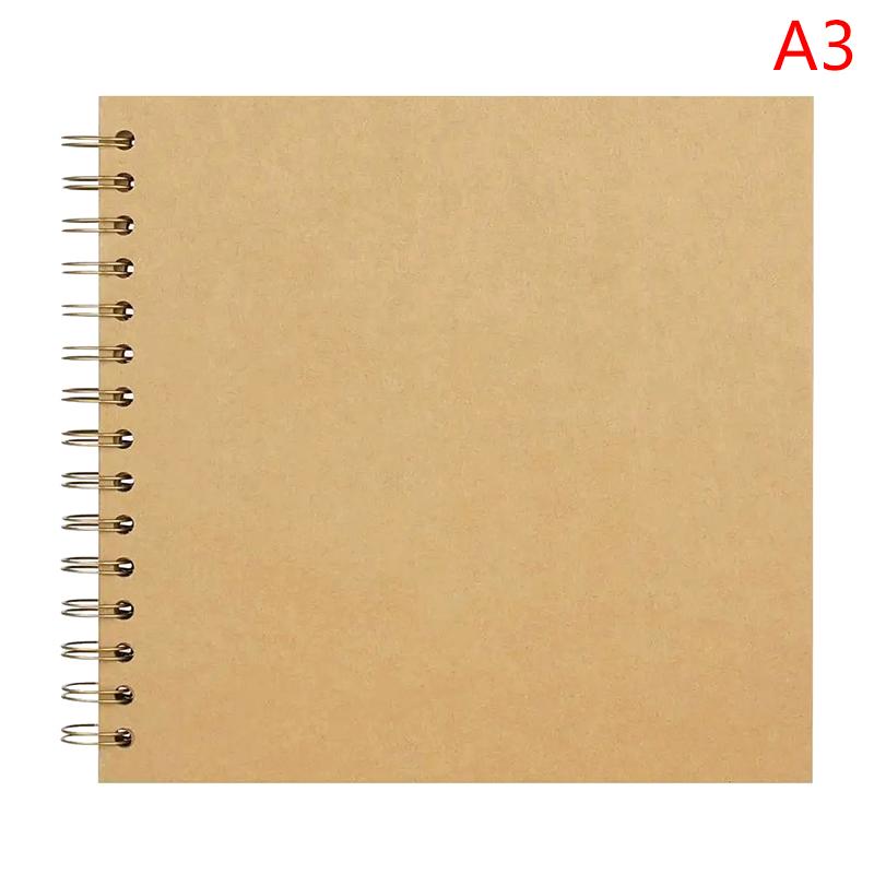 Hard Cover Blank Page Diy Scrapbook Photo Album With Thick Pages 7-Inch Scrapbook For Wedding Anniversaries, Family Memories