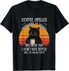 Funny Black Cat Coffee Spelled Backwards Is Eeffoc Gift Unisex T-Shirt