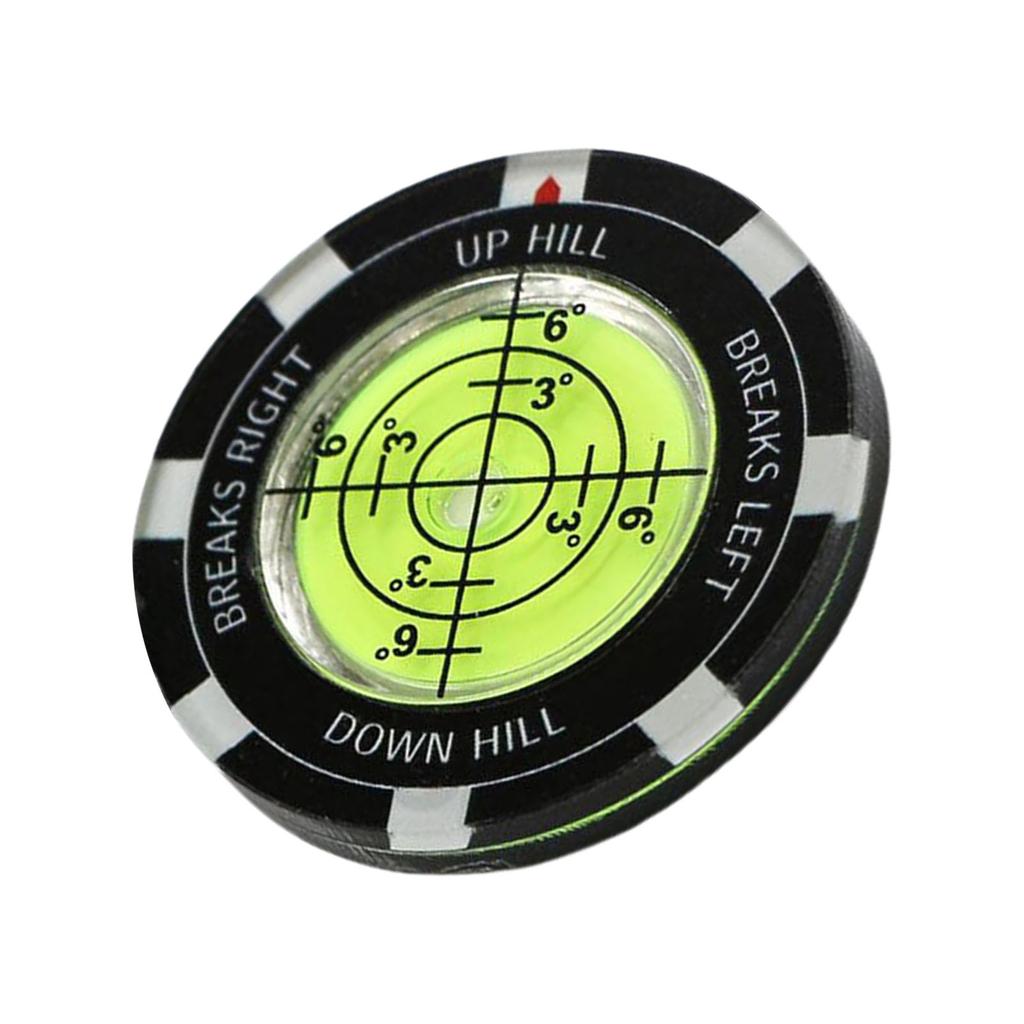 Golfs Green Reader Putt Golfball Marker Golfs Putting Aid Round Bubble Levels High Precision Reader Easy to Use