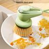 Large Soap Dispensing Dish Brush Ergonomic Handle Soap Dispensing Dish Scrubbing Tool
