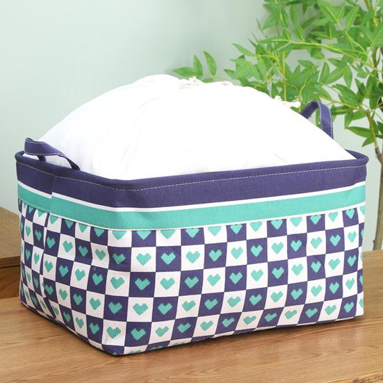 Складная корзина для хранения, многофункциональный органайзер с укрепленными ручками, вместительное хранилище для игрушек
