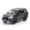1/32 Scale LEXUS LX570 SUV Alloy Off Road Diecast Metal Model Sound & Light Toy Home Decoration Trendy Ornaments Children Toy Present