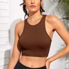 10 Colors Women Crop Top Seamless Casual Streetwear White Bra Rib Sleeveless Top Summer Tank Tight Knit Tee Female Tops
