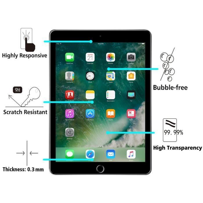 Комплект из 2 защитных пленок для Apple iPad AIR 2019 - AIR 3 - Сверхтонкая прочная пластиковая защита экрана Phonillico®