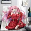 1PC Franxx Patterned Flannel Blanket Suitable For All Seasons For Home Decor Warmth And Comfort Gifts Holiday Present