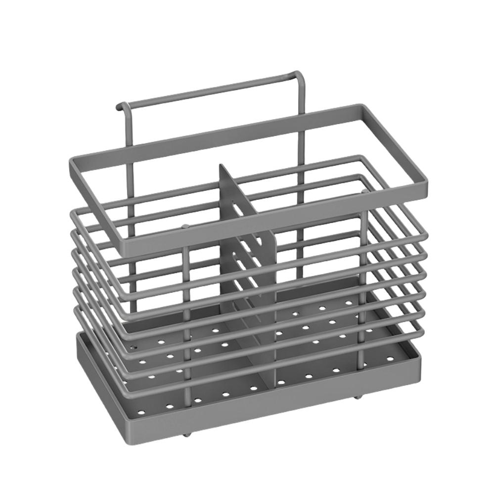 Stainless Steel Chopsticks Basket Chopsticks Tube Drainable Fork Spoon Storage Box Kitchen Utensils Storage Rack