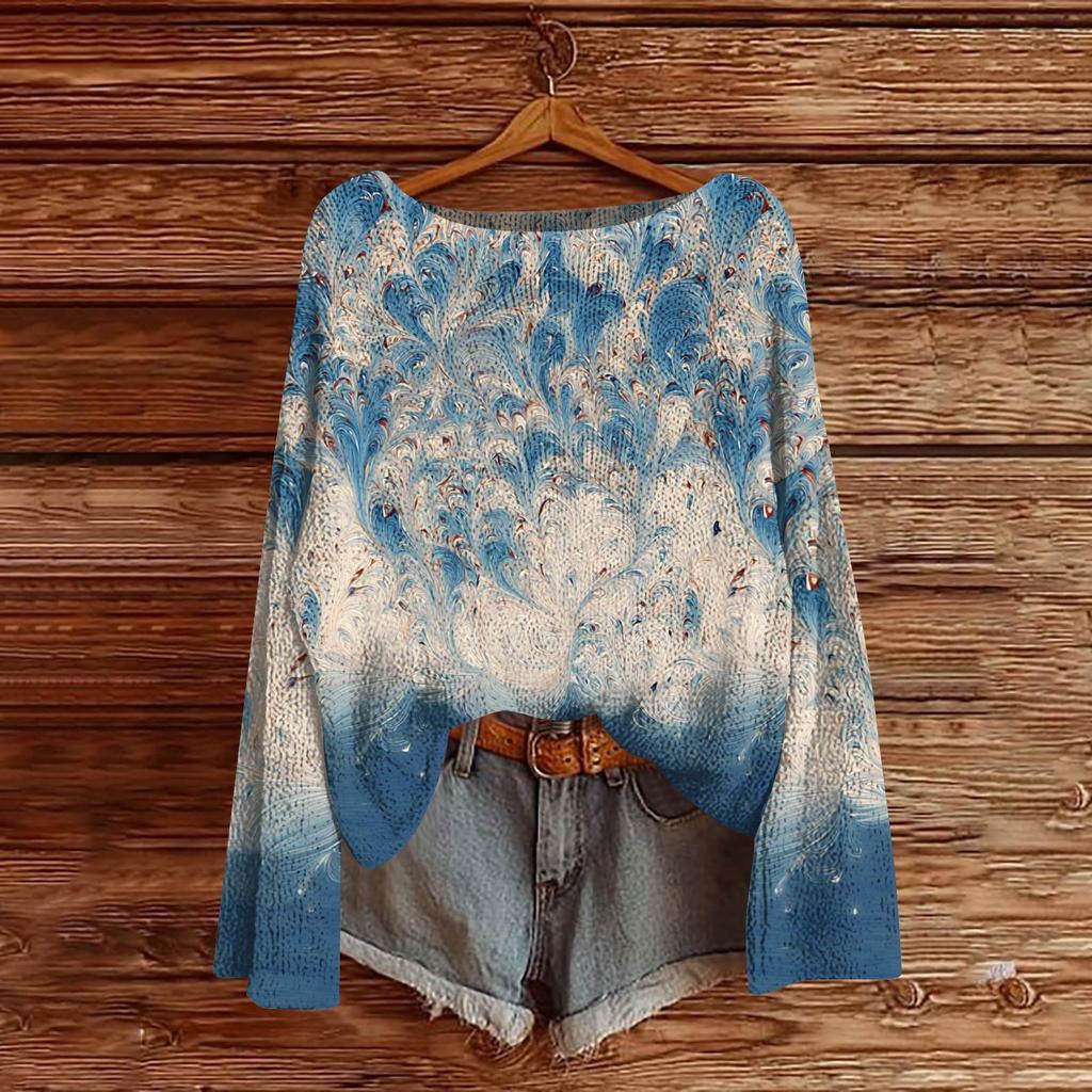 Женский легкий свитер с круглым вырезом, повседневный вязаный пуловер с длинным рукавом