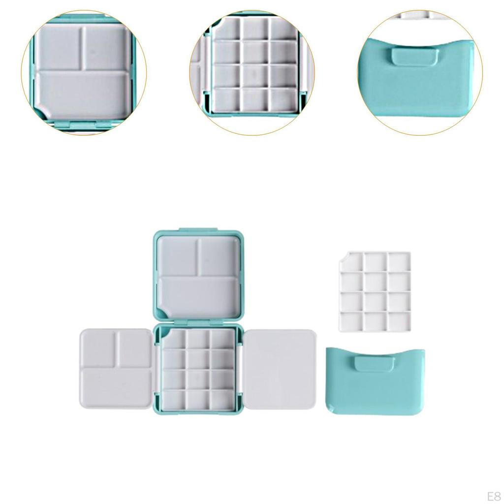 Палитра для акварели, коробка с красками, пустая для профессионалов-новичков с мойкой для кистей, поддон для смешивания гуаши