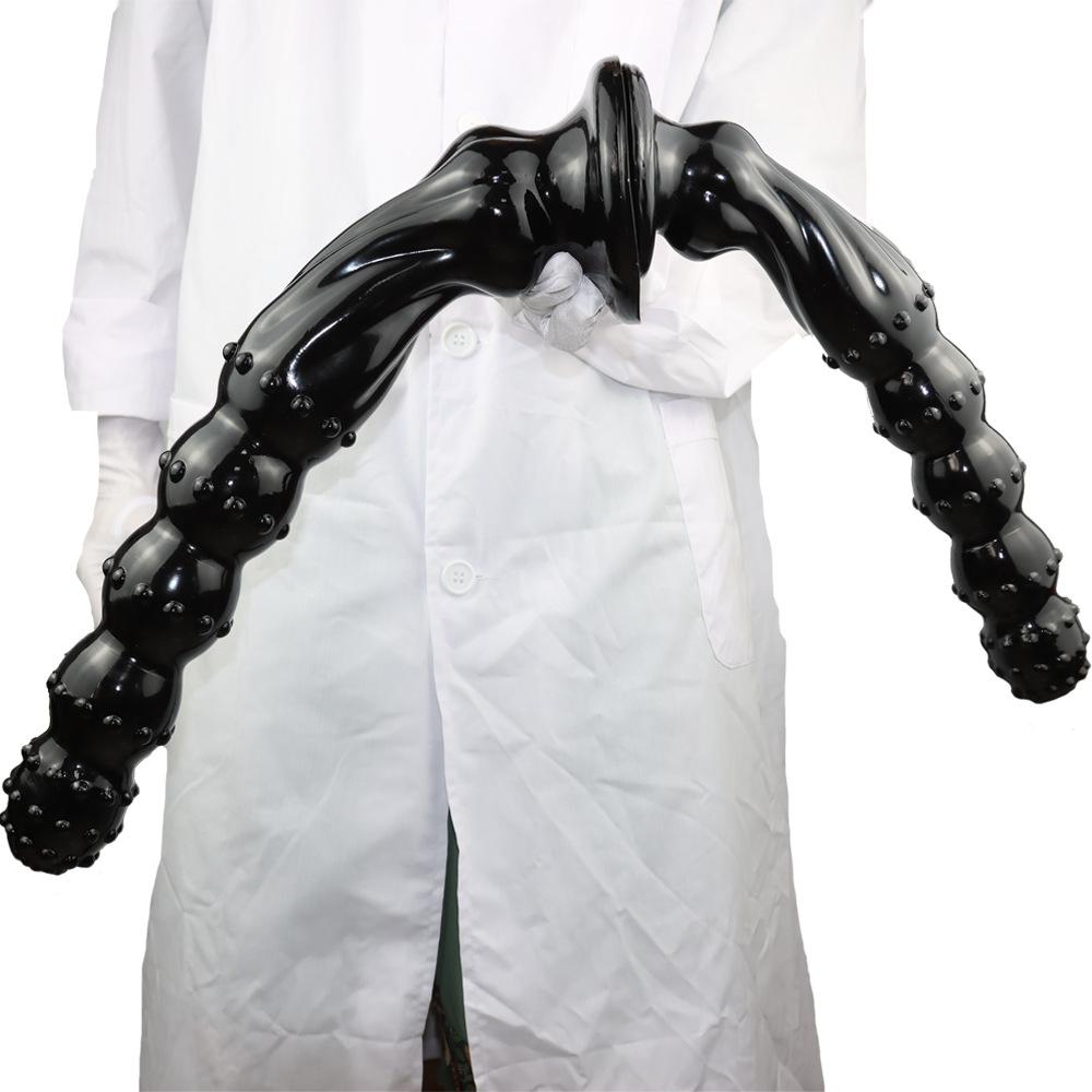 Силиконовая очень длинная анальная пробка с присоской, дилдо, секс-игрушка, мастурбатор для мужчин и женщин, страпон, реалистичный пенис, БДСМ