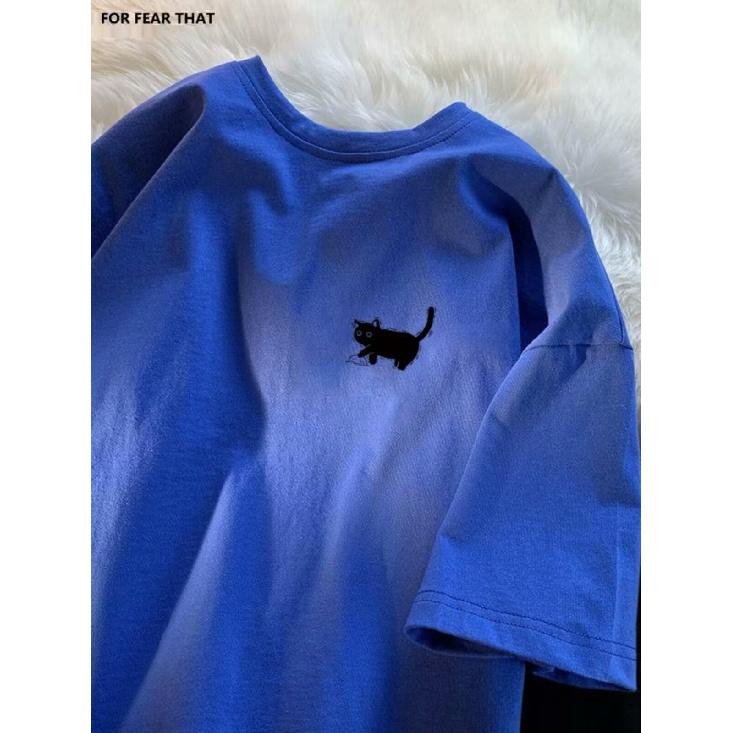 New Short-Sleeved T-shirt Men's Summer Korean Style Trendy Simple Half Sleeve Top Hong Kong Style Loose Casual Fashion Brand T-shirt