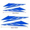 Новые 2 шт. наклейки из ПВХ для мотоциклов, светоотражающие наклейки 20 см/28 см, аксессуары для украшения хвостовой части скутера, декоративные украшения для мотоцикла