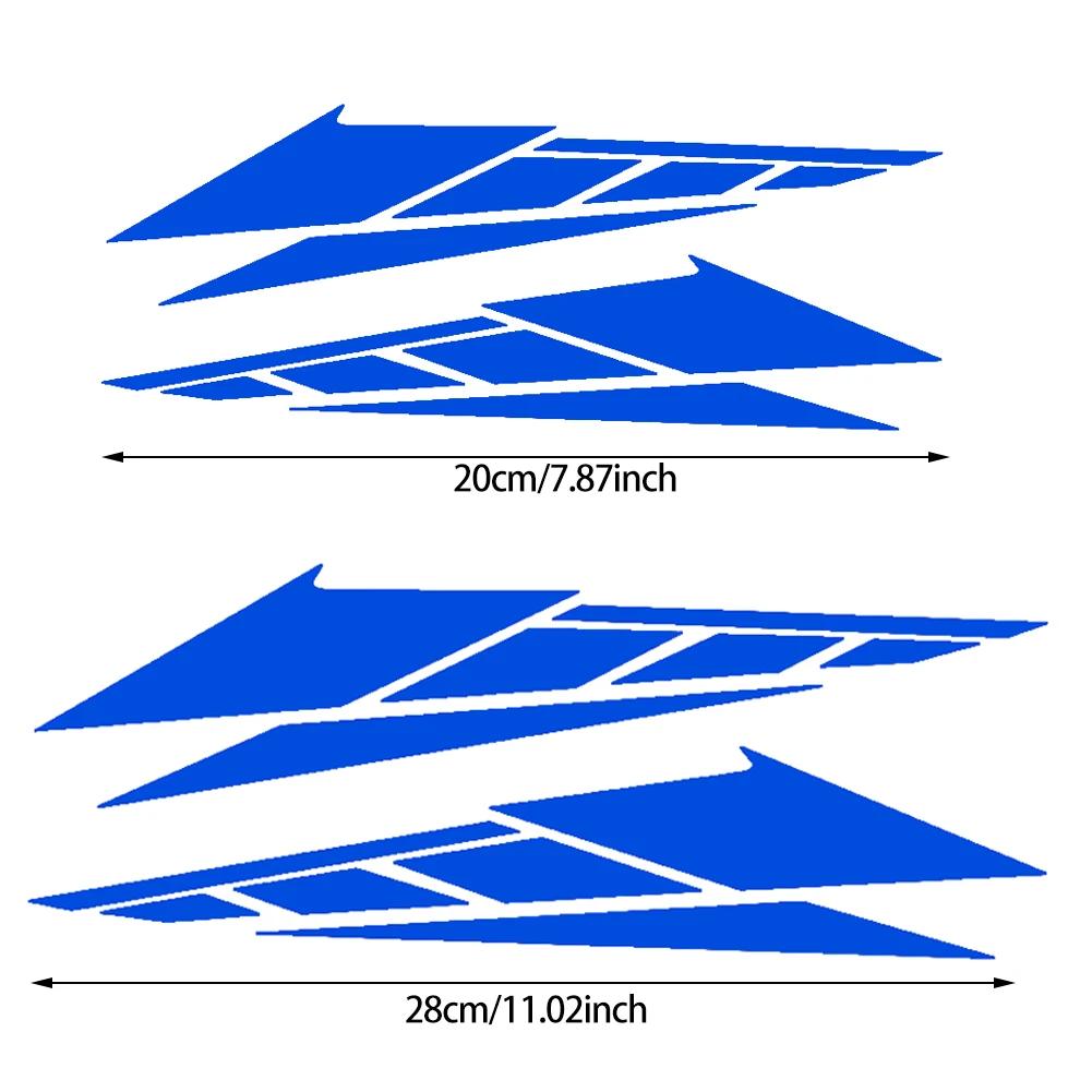 Новые 2 шт. наклейки из ПВХ для мотоциклов, светоотражающие наклейки 20 см/28 см, аксессуары для украшения хвостовой части скутера, декоративные украшения для мотоцикла