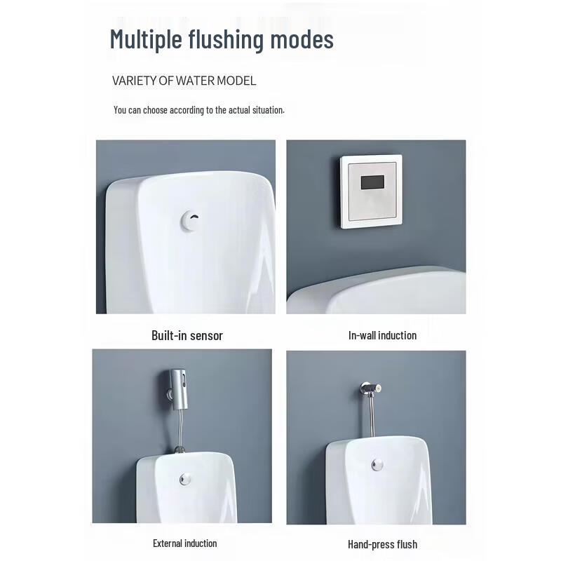 Wall-Mounted Ceramic Urinal