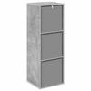 Sideboard with Drawers Concrete Grey 35 x 32 x 99.5 cm