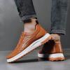 Men's Casual Lace Up Board Shoes High Quality All-match Sneakers Non-slip Wear-resistant Work Shoes Soft Sole Surface