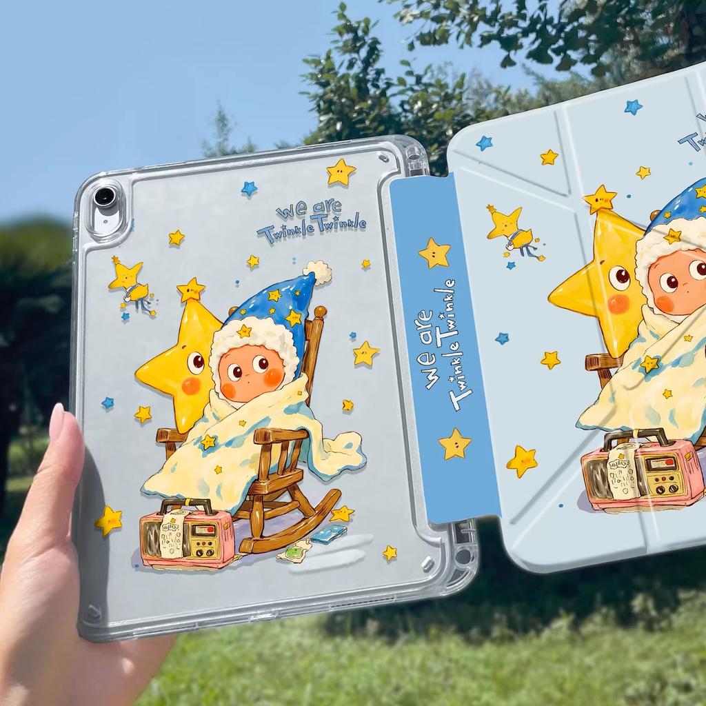 Чехол-книжка Star для планшета iPad air8/7/6 11-го/9-го поколения 3y прозрачный чехол 11/13 дюймов pro с местом для стилуса