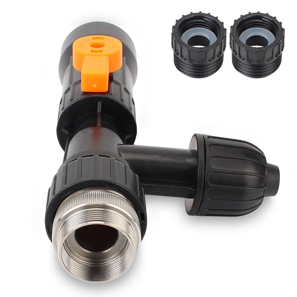 Насос для смены воды Разветвитель Соединитель для полива Пластиковый кран Смена воды Очистка аквариума Практичный 3-ходовой Тип крана