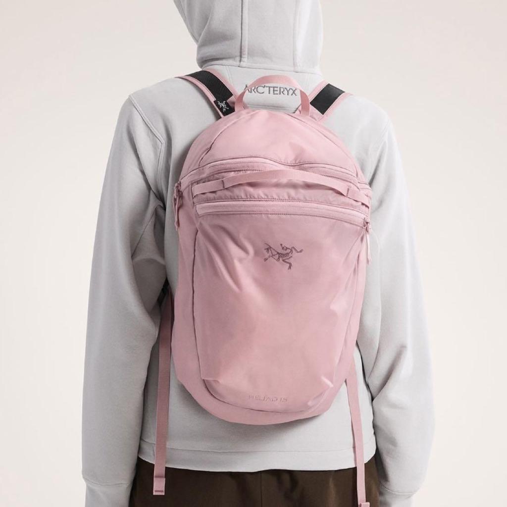 Arcteryx Heliad 15L Simple Embroidered Pattern Backpack Unisex backpack Nylon Chestnut-Pink X00000982910
