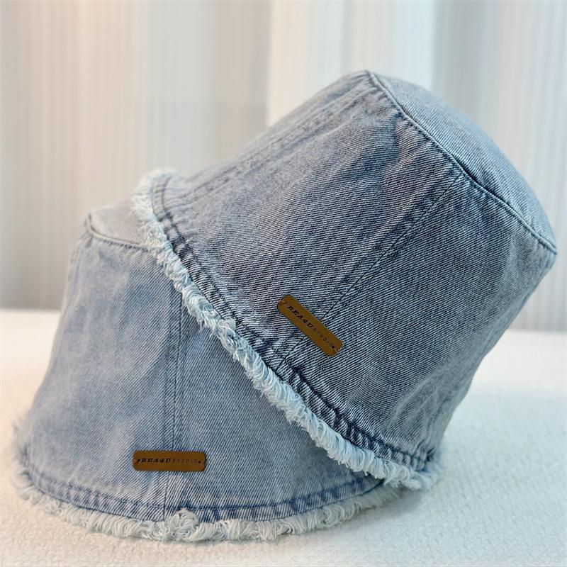 Корейский стиль широкополая шляпа рыбака унисекс весна/лето тонкая японская шляпа-ведро с козырьком от солнца закрывающая лицо