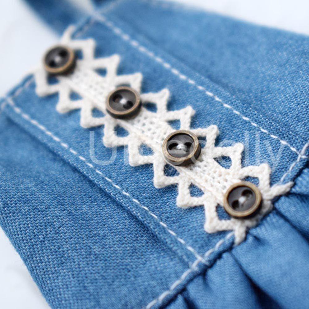 Accessories Two Holes Mini Metal Buttons DIY Doll Clothes Clothing Sewing Craft Dolls Strap Buckles