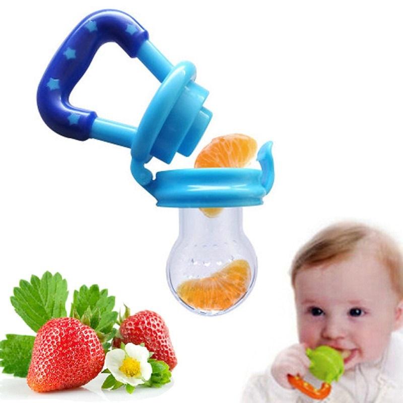 Baby Silicone Fresh Food Feeder Fruit Safe Nipple Teether Bite Bag