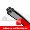 Car Door Seal Strip Double-Layer Rubber Weatherstrip For Car Hood Trunk Waterproof Noise Insulation Sealing Protector Strips
