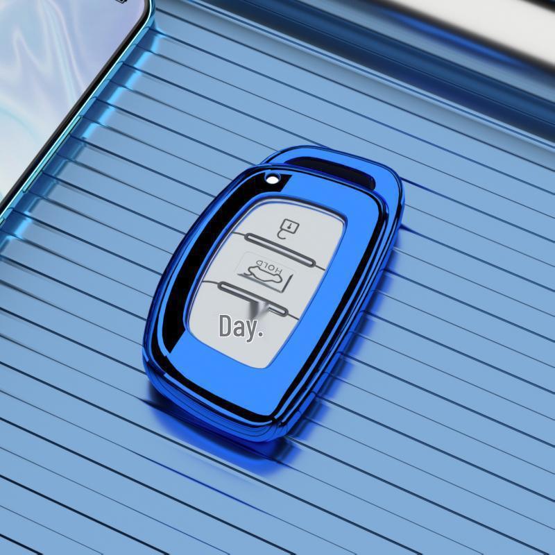 Чехол-брелок и цепочка с пряжкой для Hyundai Tucson 2015-2020 - Совместим с моделями Beijing 19 и 2018.