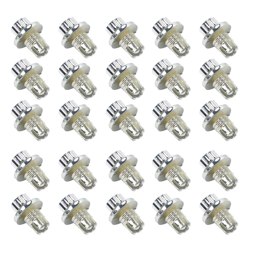 25 Pcs Wheel Rim Rivets Lip Rivets Nuts for AH Ds Series Wheel Rims Cap Lip Screw Bolt Tire