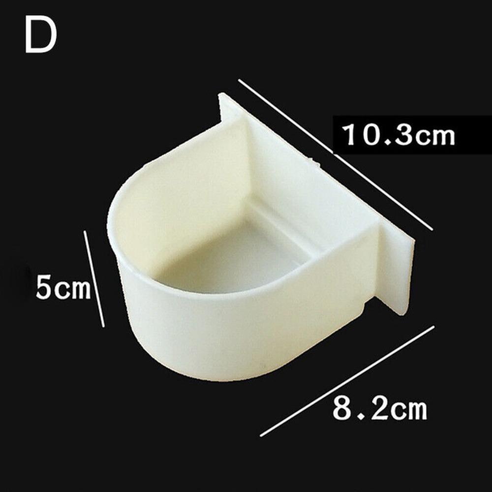 Bird Feeding Trough Bird Cage Water Bowl Bird Feeding Bowl Bird Cage Accessories Splash-proof Cup Bird Half Round Food Box