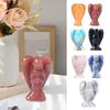Natural Stone Angel Figurine Positive Healing Energy Hand-carved Colorful Faux Crystal