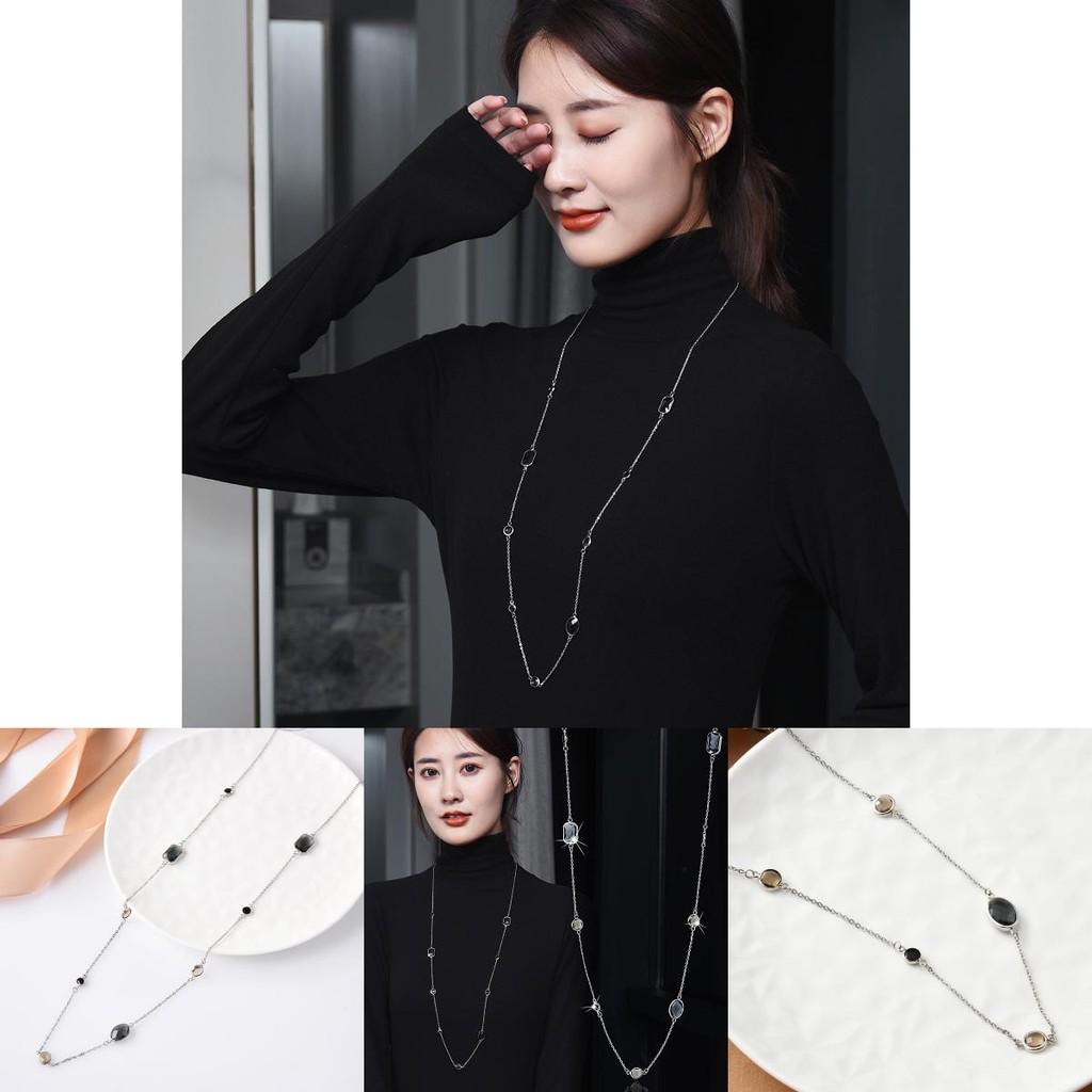 Stylish Korean Geometric Pendant Necklace For Men And Women With Elegant Titanium Steel Design