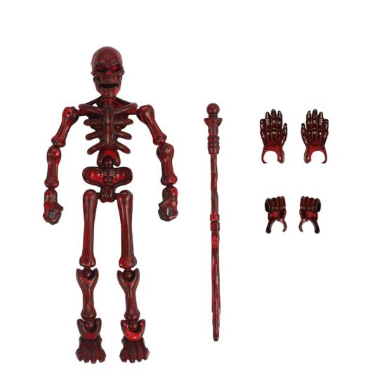 3D-печатная фигурка скелета, подвижная, с несколькими суставами, коллекционная игрушка, настольное украшение для детей, художников, коллекционеров