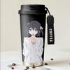 Термокружка Haibara Ai из аниме, большая емкость - стильная кружка для воды и кофе с трубочкой для студентов