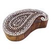 Paisley Stamp Hand Craved Printing Block Indian Wood Stamps Decorative