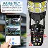 Solar Street Light Three Screen Monitoring Camera, Outdoor Day and Night Full-color Mobile Phone Remote Wireless Camera